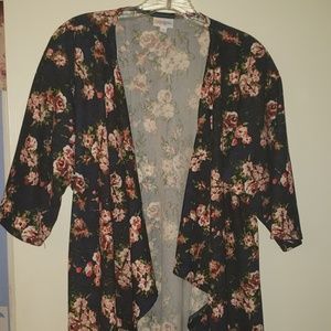 Shirley kimono Denim floral